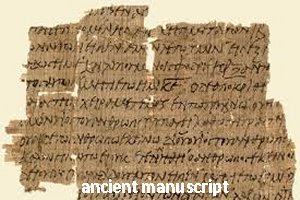 an ancient manuscript
